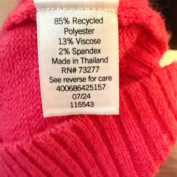 Sonoma Hot Pink Scoopneck Women's Sweater - Picture 4 of 7